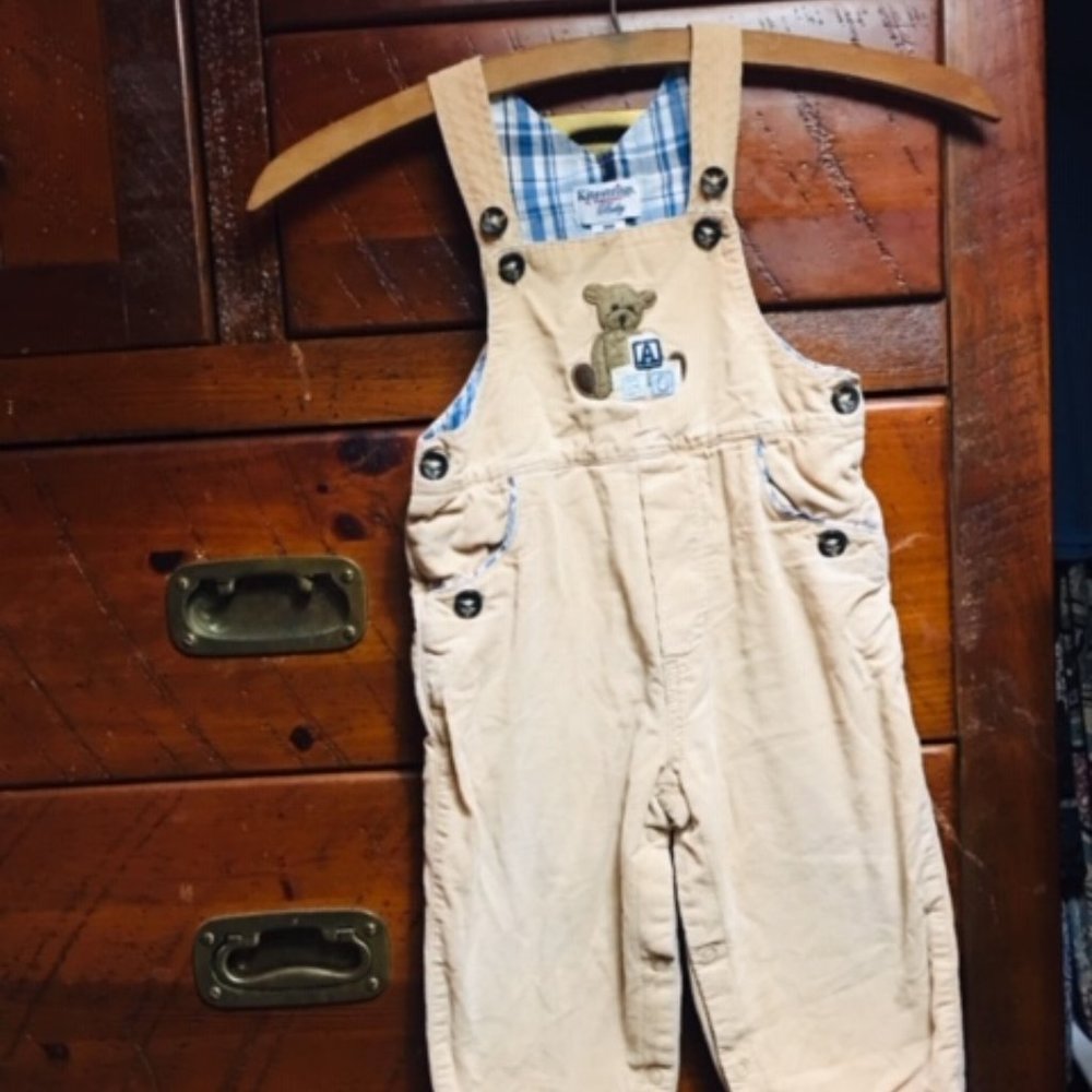 "Kitestrings by Hartstrings" Vintage Lined Courdoroy Overalls